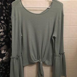 Waffle Knit Blouse